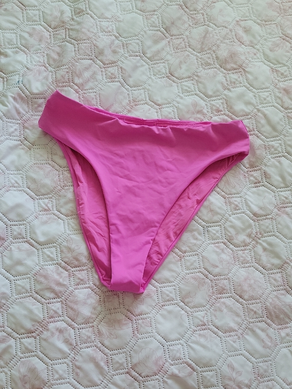 SKIMS Pink High-Cut Bikini Bottom